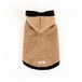 VanityPet Camel dog sweatshirt in boucl? with hood and harness opening "Sherpa MT" XXS