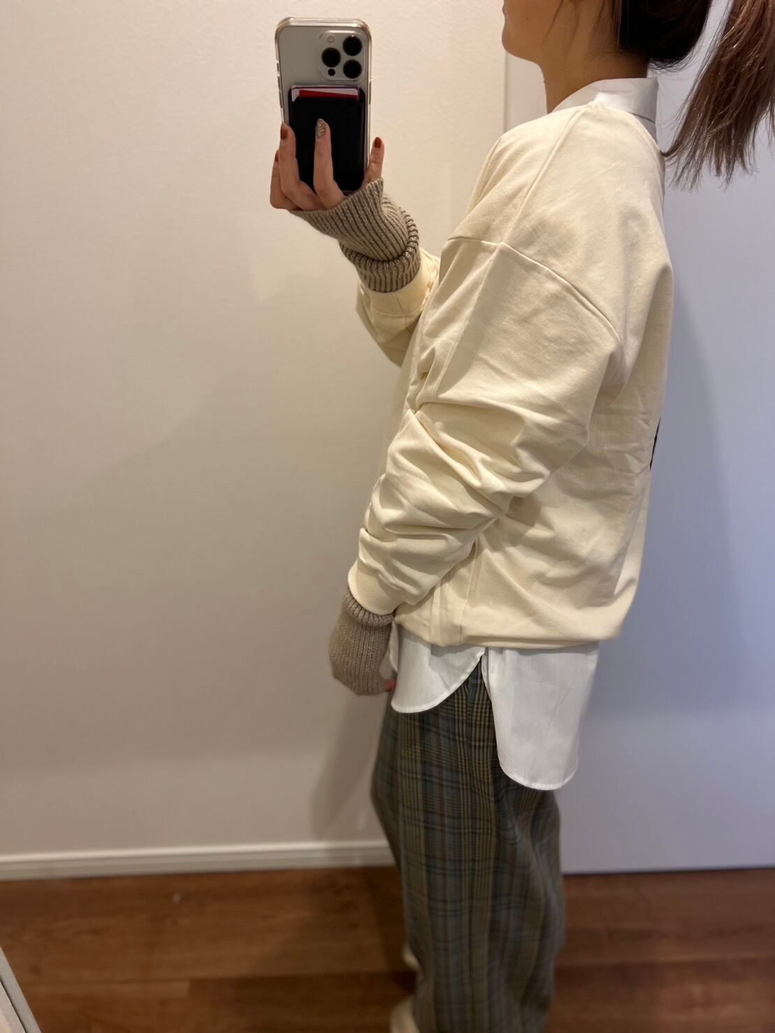 【SELECT】ロングリブスリーブシャツ