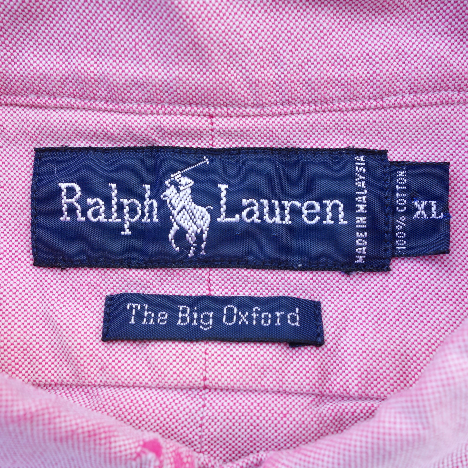 ポロ　ラルフローレン　90年代　ヴィンテージ　ビッグシャツ　裾ポニー刺繍
