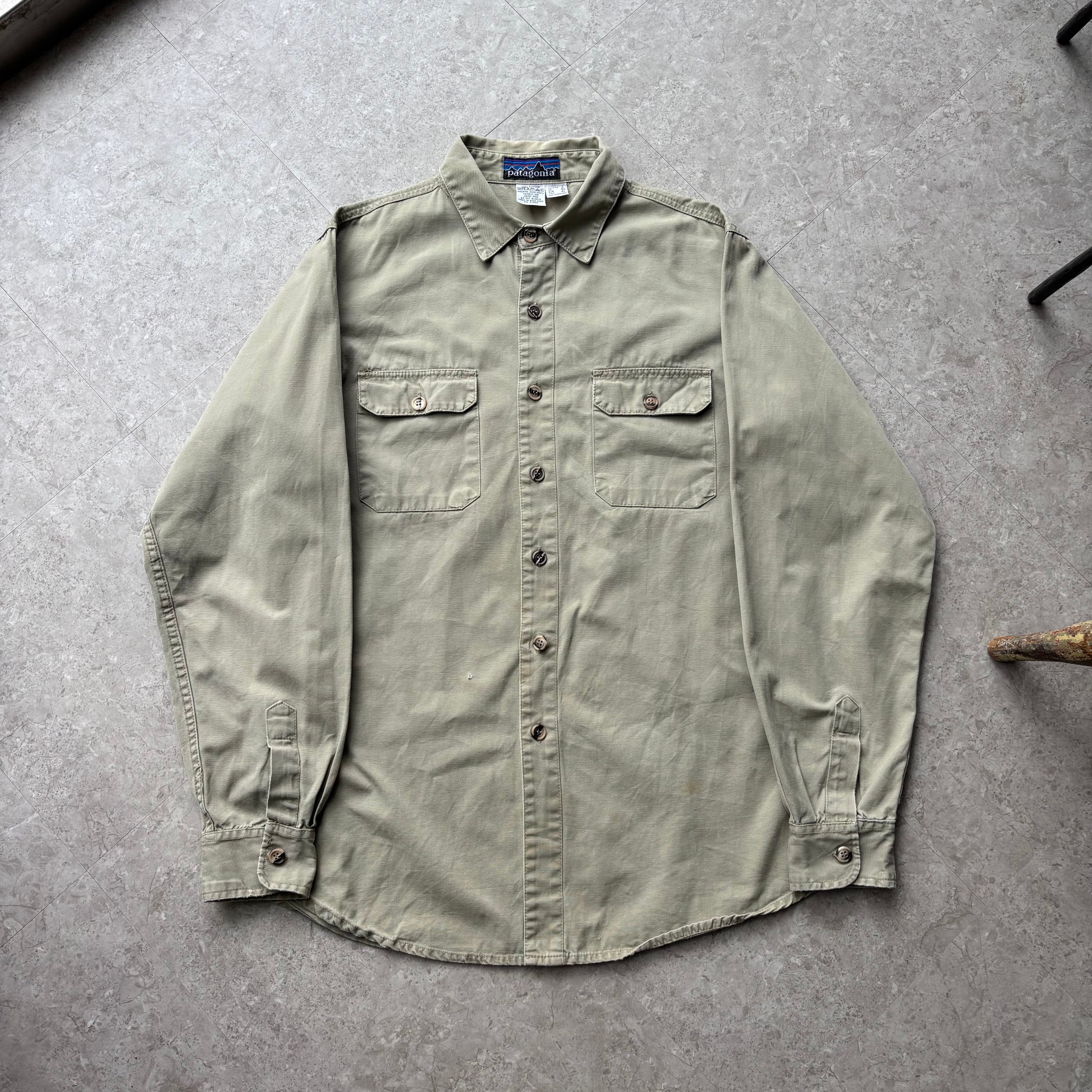 90s Patagonia "Original Canvas" L/S shirt【仙台店】【仙台店】