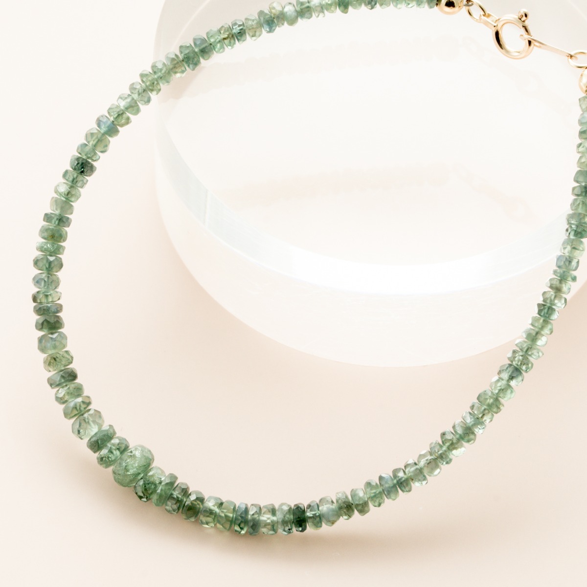 宝石質アレキサンドライト(インド産/15.0ct/K18)一連ブレスレット | nomka 