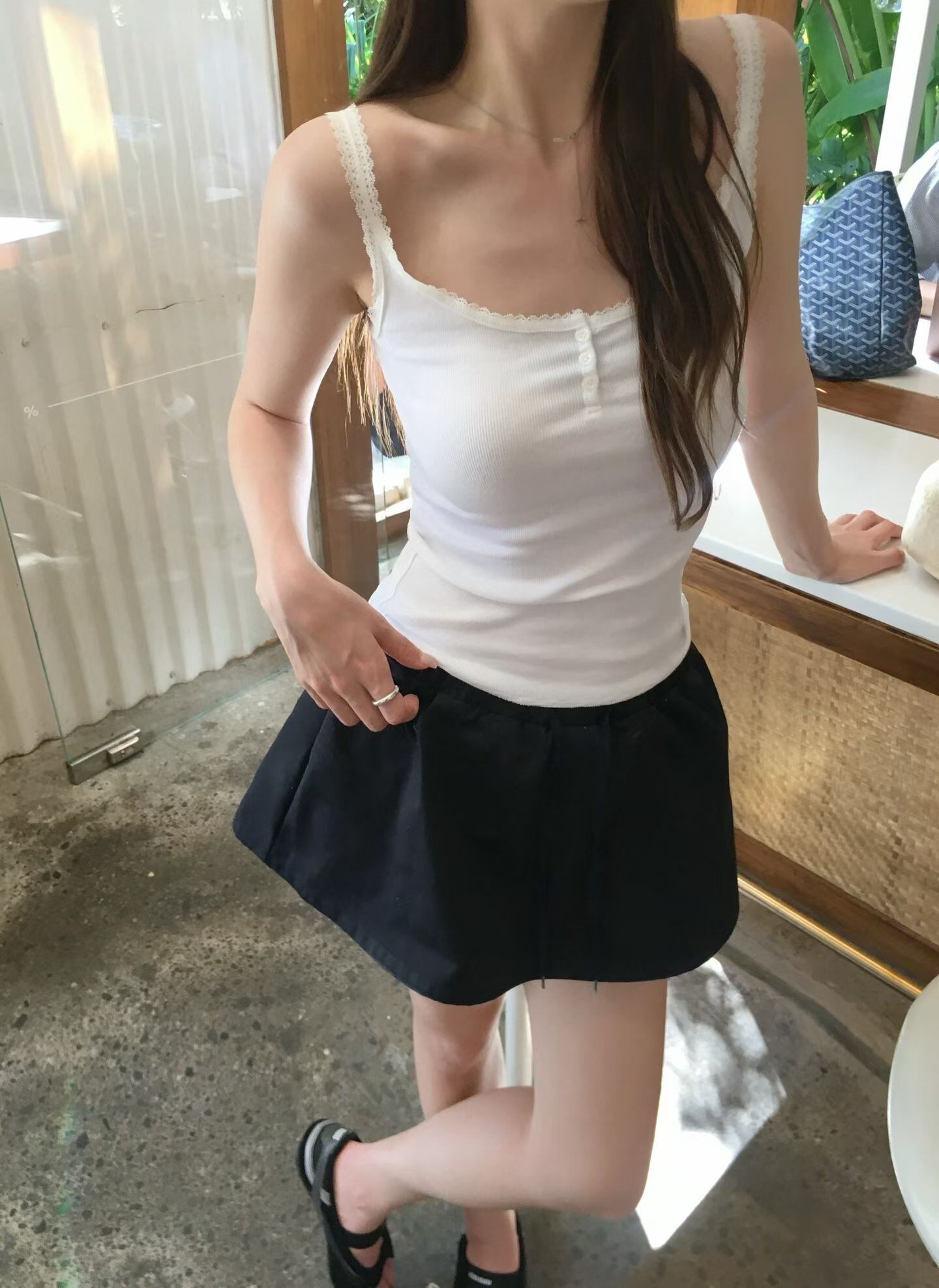 (予約) vegetable / Ine button sleeveless / 3color