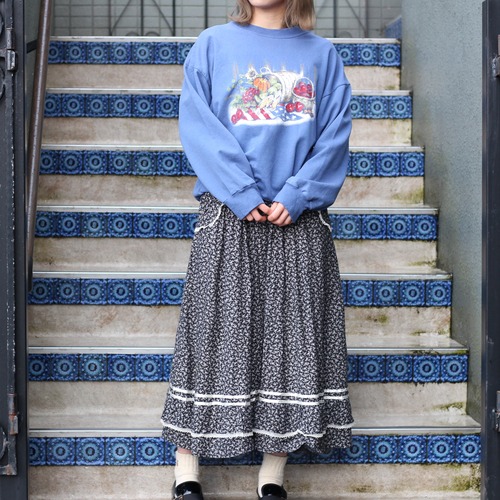 USA VINTAGE FRUIT PRINT SWEAT SHIRT/アメリカ古着フルーツプリントスウェット