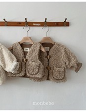 韓国子供服 / 26winter / monbebe / ボアジャケット / キッズ *S~XL*