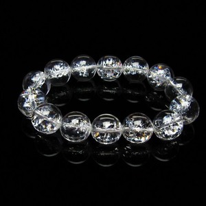 水晶 ブレスレット 虹入り ブレス アイリスクォーツ 16mm 111-17194