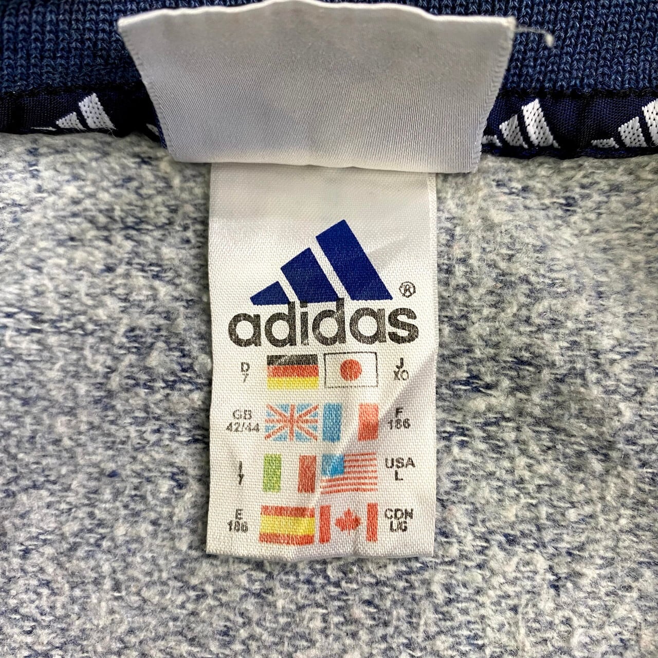 90年代 adidas アディダス ワンポイントロゴ 刺繍 スウェット