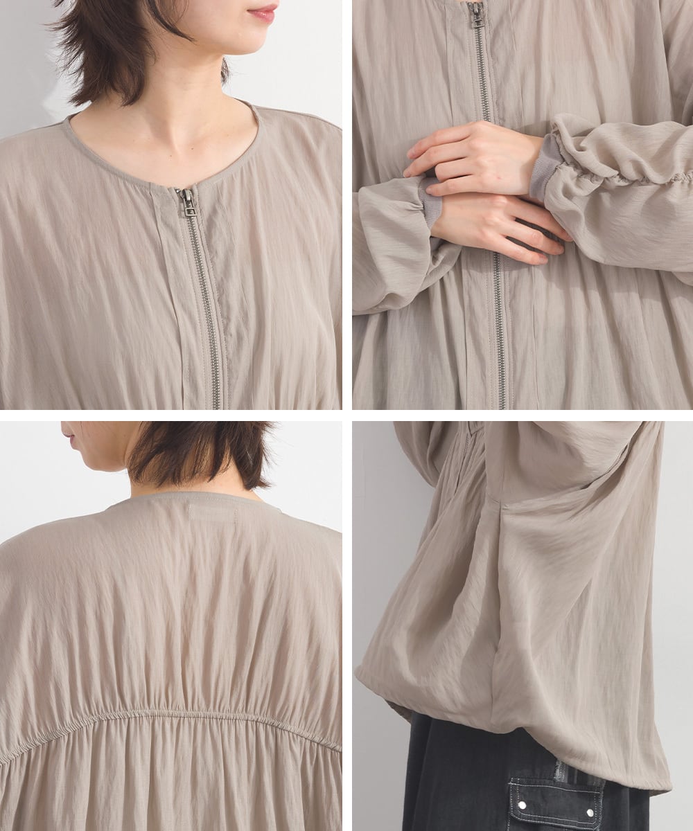 K261031 シアーモモンガZIPブルゾン / Sheer Flying Squirrel Zip-Up