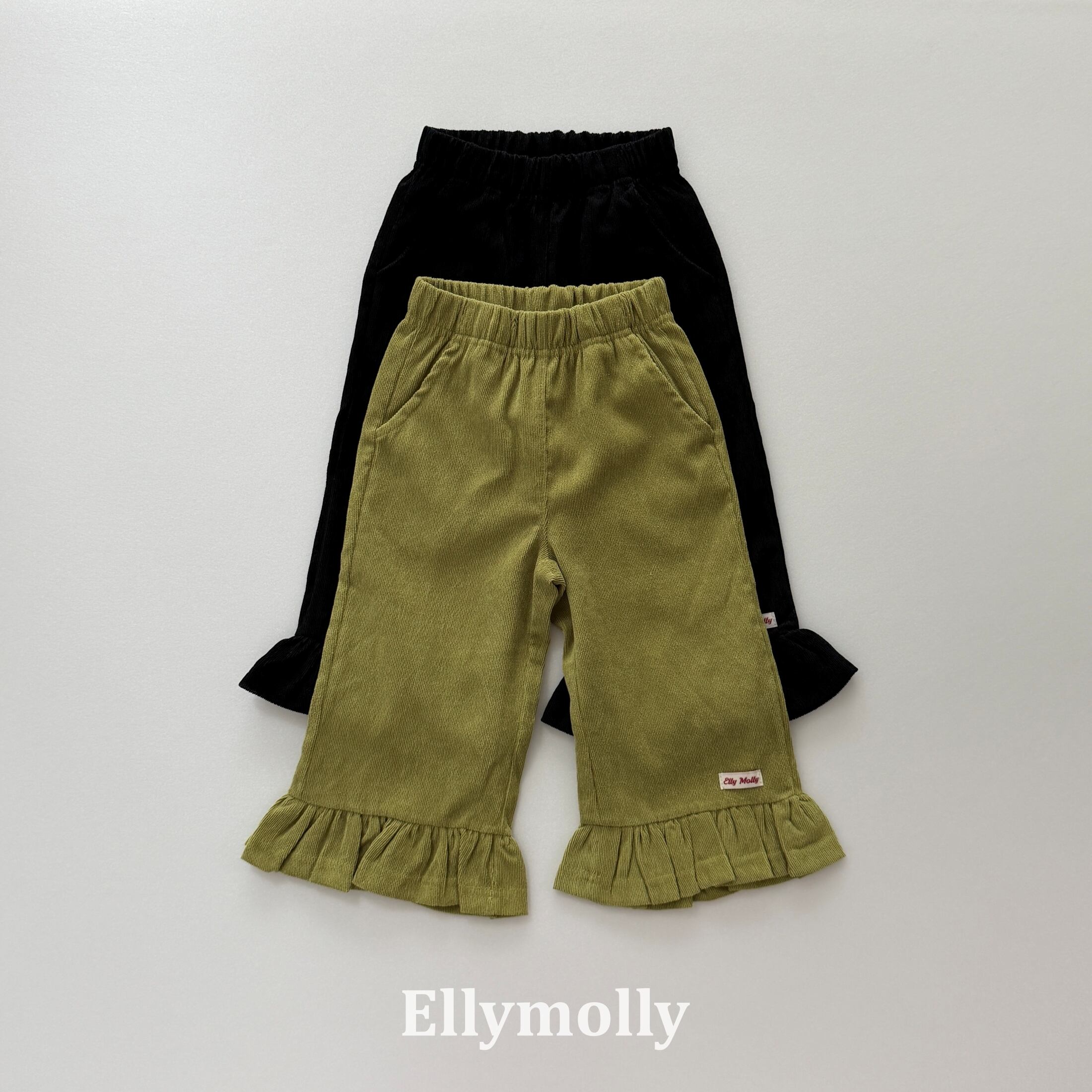 【2点送料無料】«予約»«ジュニアサイズあり»«elly molly» フリルパンツ 2colors
