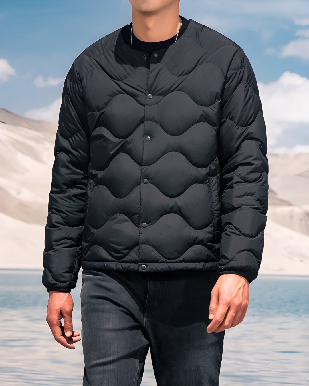 軽量 キルティングダウンジャケット 3色 E0174