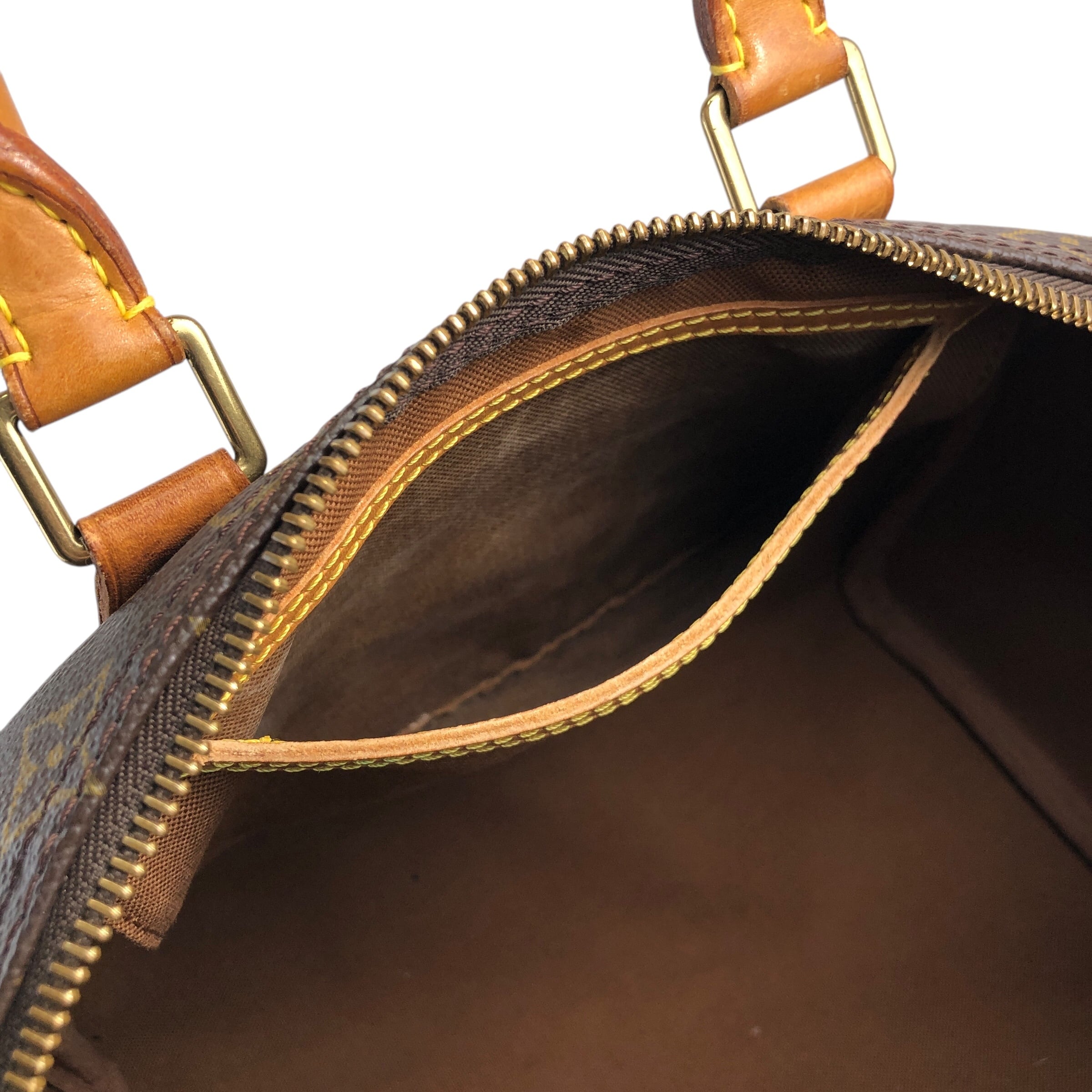 LOUIS VUITTON ルイヴィトン モノグラム ハンドバッグ ブラウン PVC
