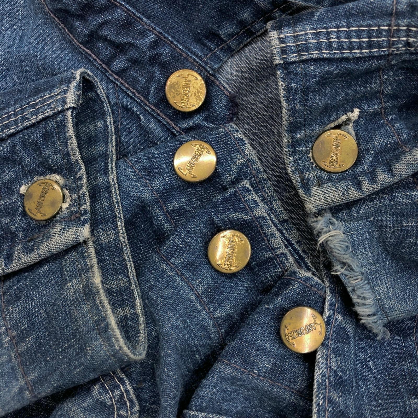 t*r様 古着 50-60年代 Unknown デニム ワークジャケット カバー UNKNOWN 50年代あたり SANFORIZED デニムカバーオール ワーク