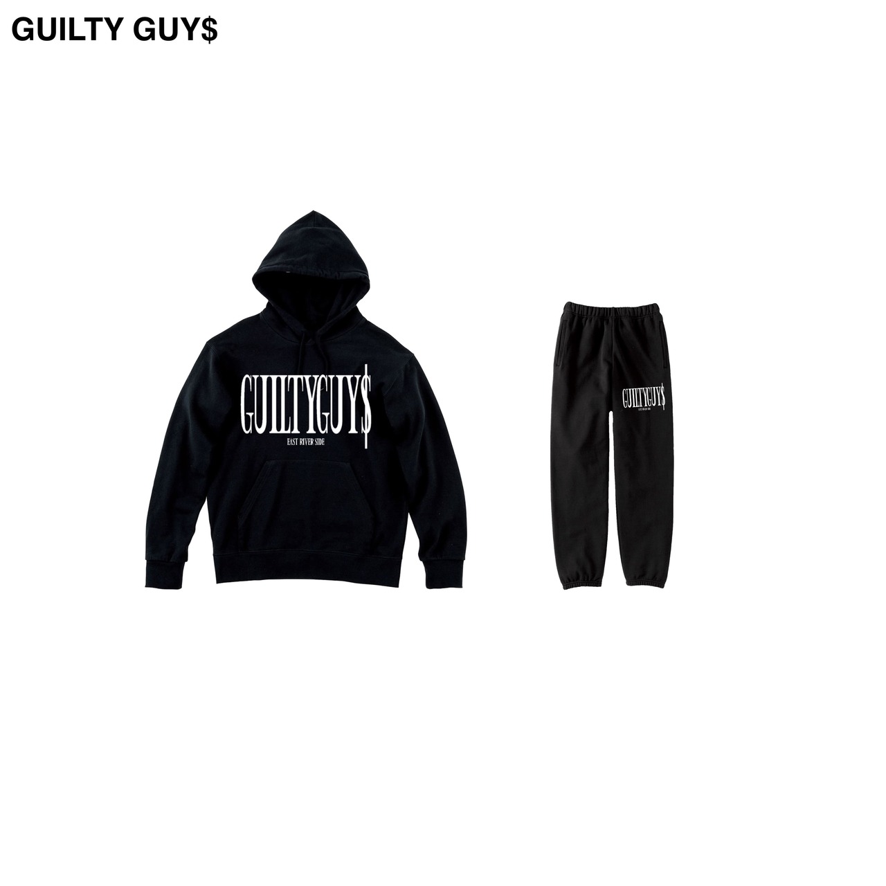 GUILTY GUY＄- Classic logo hoodie & pants
