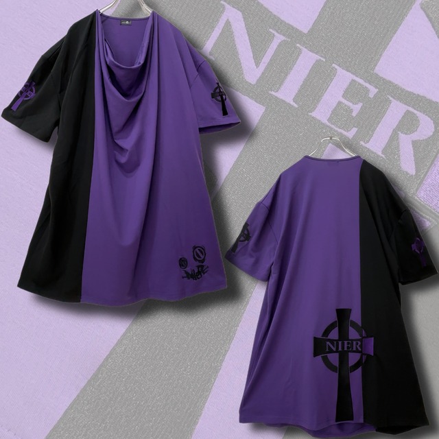 3CROSS TWO-TONE CUTSEW【全刺繍デザイン】