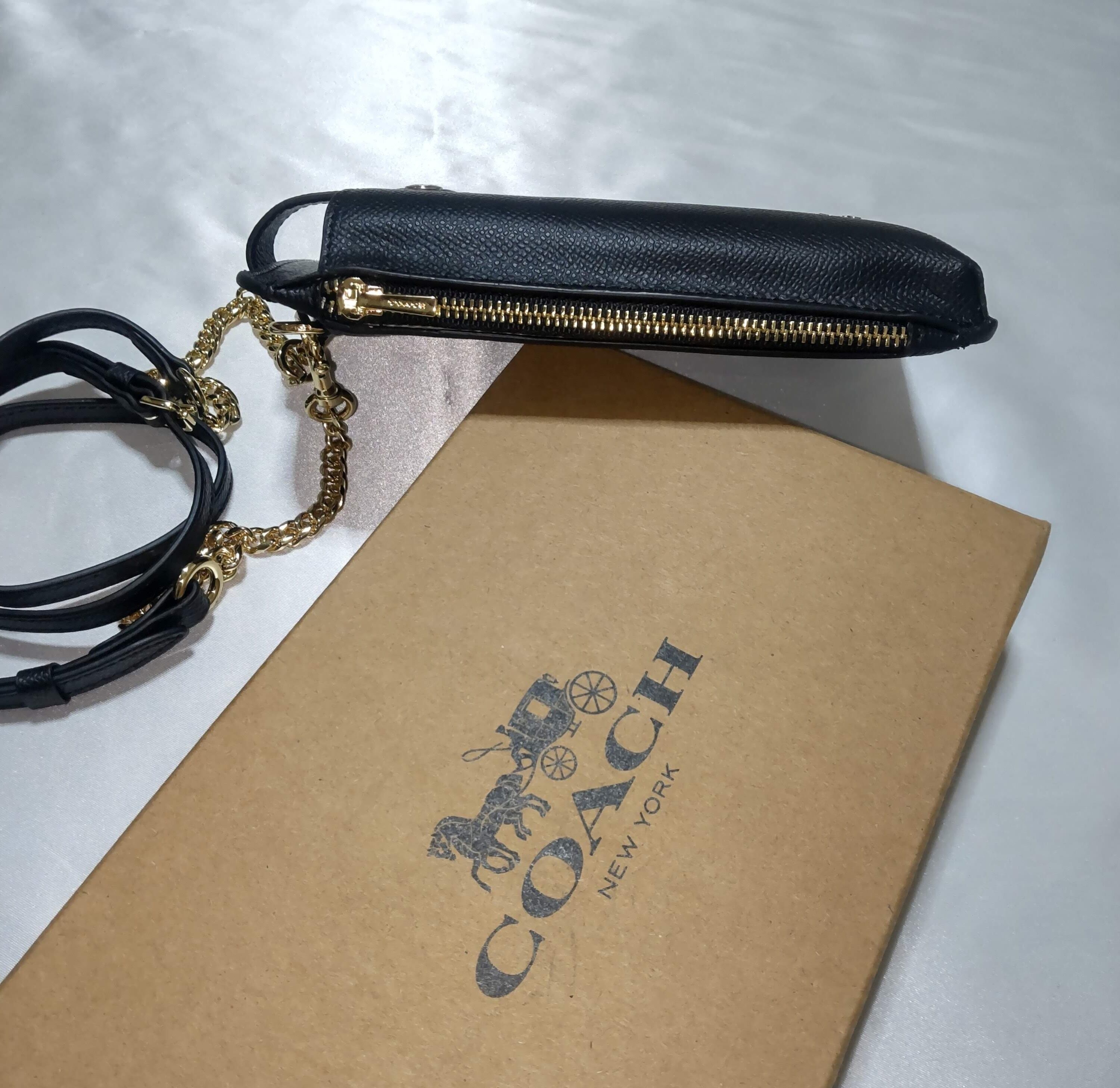 COACHコーチ スマホショルダー スマホケース ブラック | francore