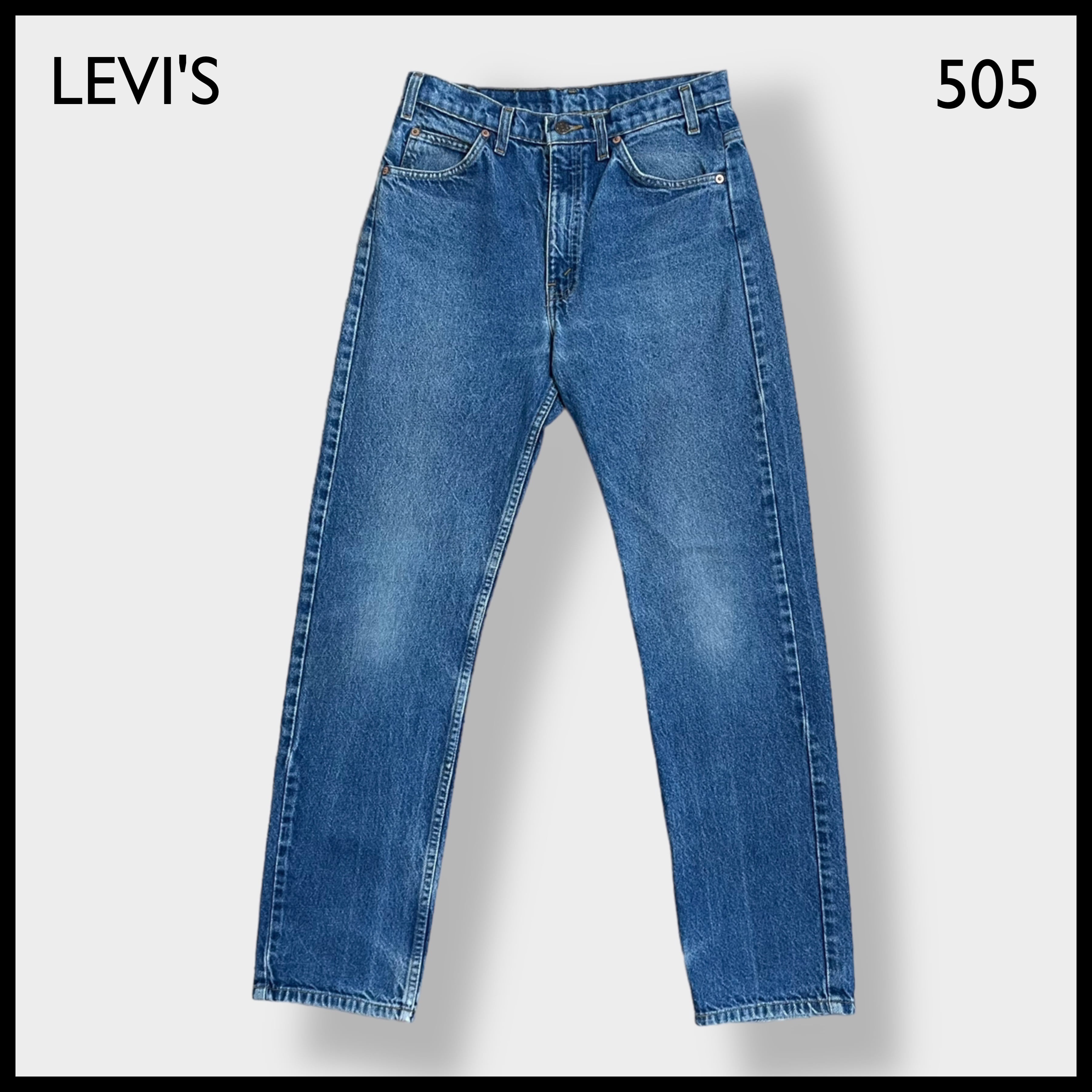 80s LEVIS 505 アイスブルー系 DENIM W32