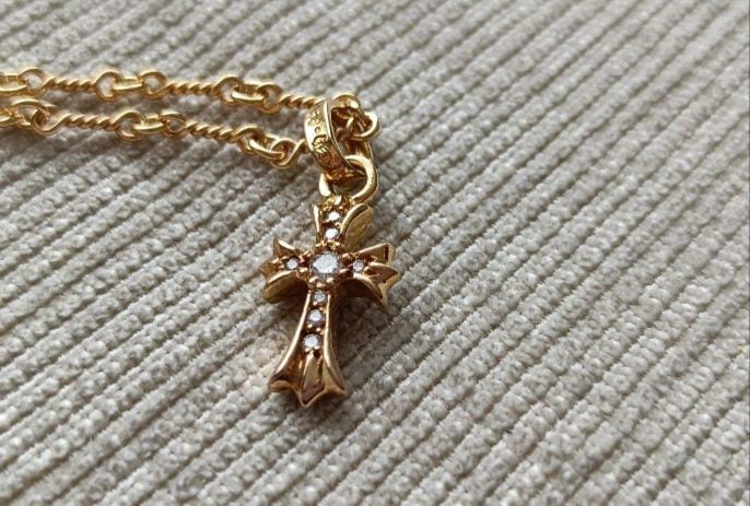 CHROME HEARTS クロムハーツ 22k ベビーファットパヴェダイヤ CHROME HEARTS クロムハーツ 22k ベビーファットパヴェダイヤ