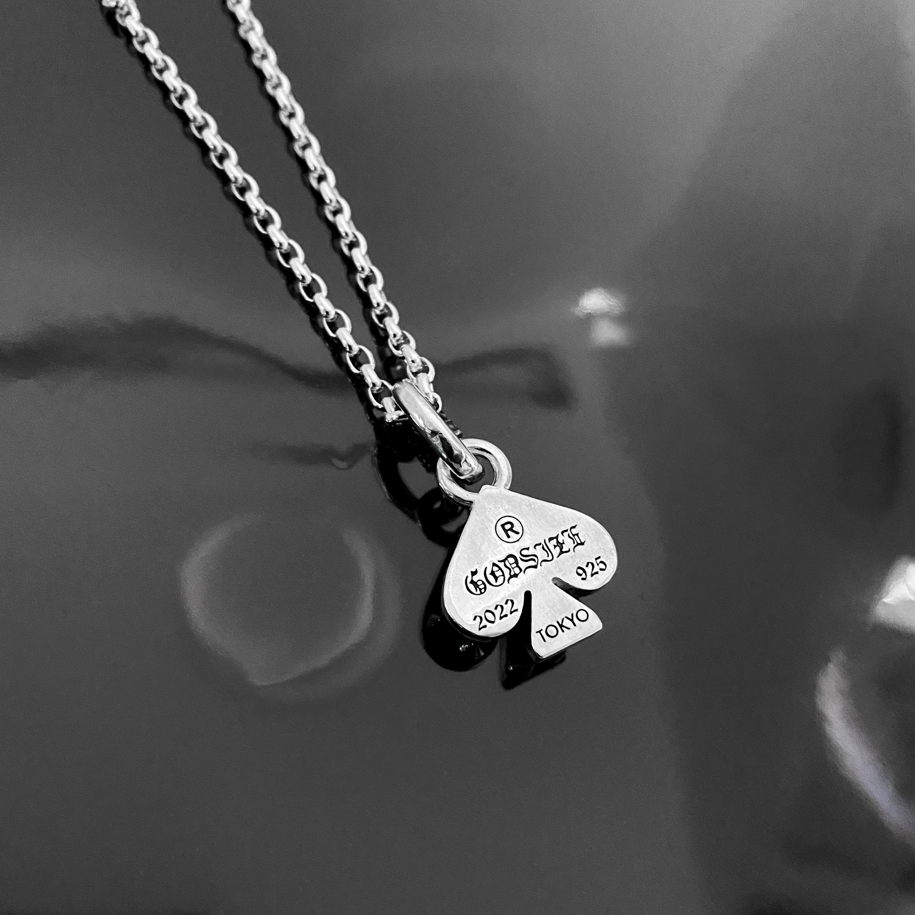 スタッズ(スパイク)ネックレス SPIKE:HEART NECKLACE T-BAR / スパイクハートTバーネックレス | GODSIZE