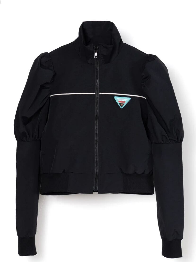 PUFFSLEEVE NYLON BLOUSON (BLACK)