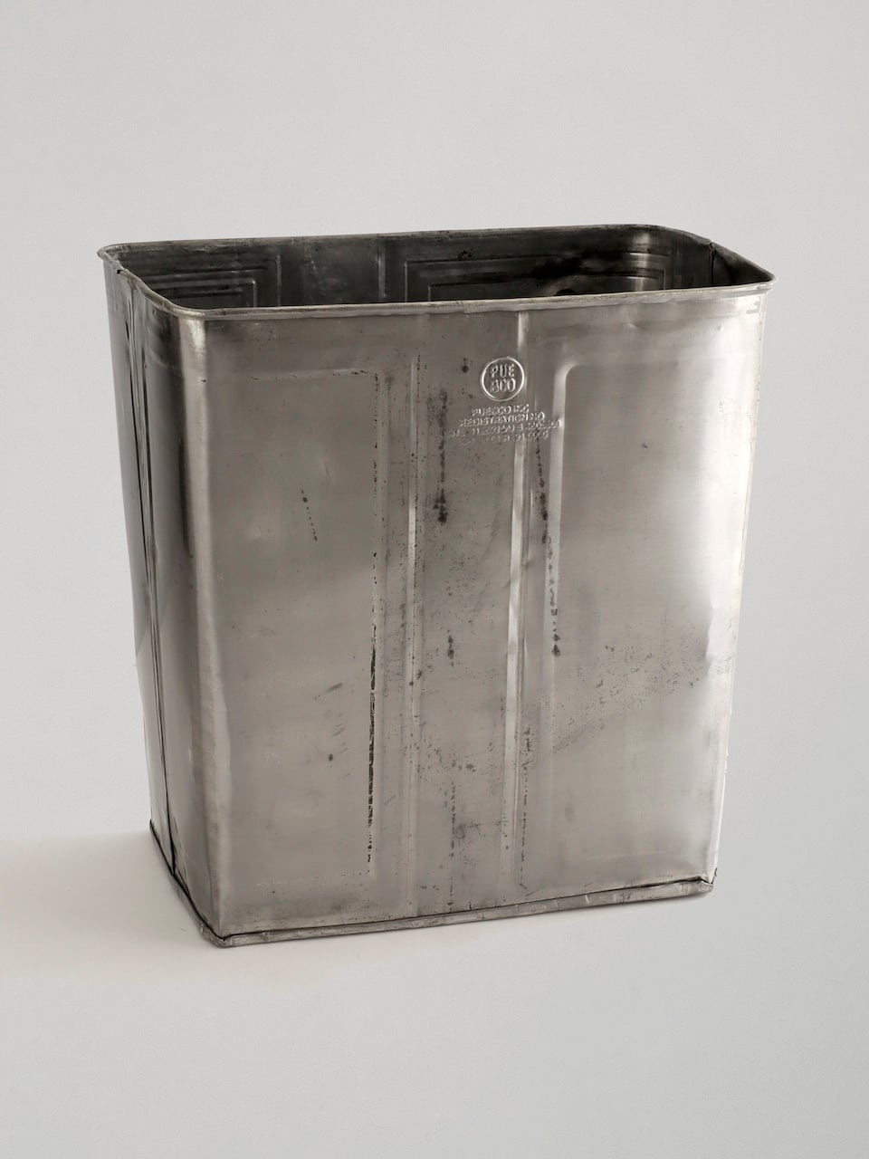リサイクルスチール ゴミ箱 レクタングル|Recycled Steel Trash Can Rectangle - PUEBCO