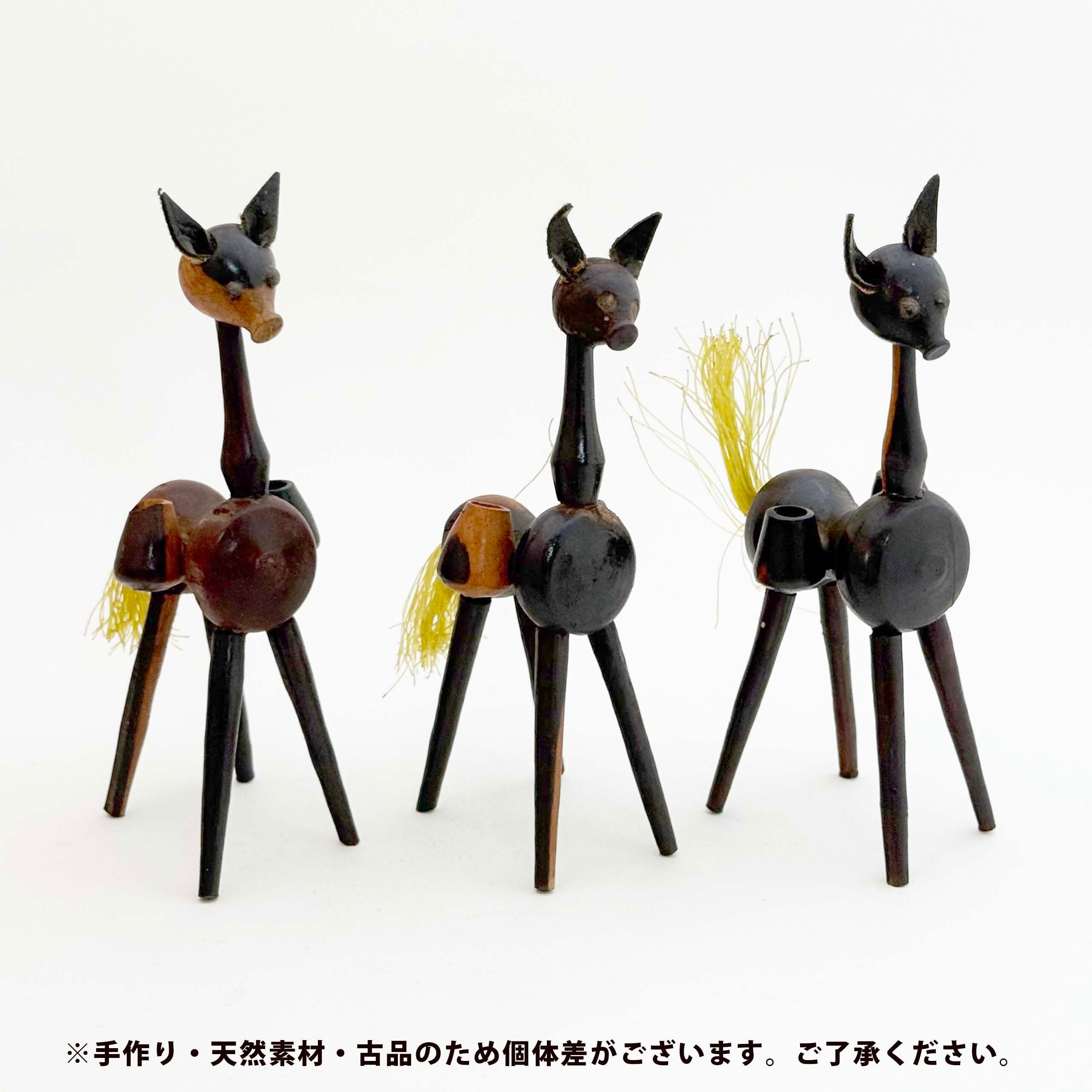 馬のヴィンテージ木人形（メキシコ製）