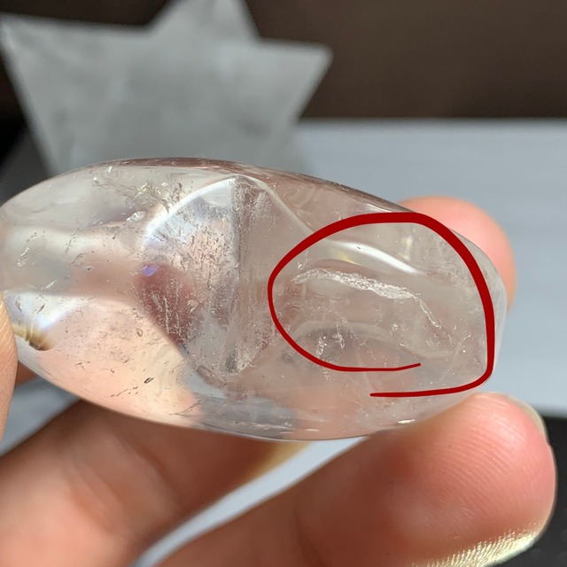 13.天使の梯子☆水晶☆エンジェルラダー 珍しいハートモチーフ♪