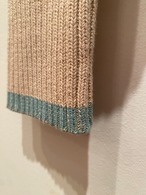 Rib turtle neck knit top