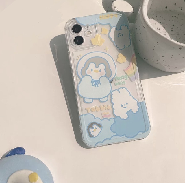 iPhoneケース iPhone13 iPhone12 ぺんぎん アニマル 動物 メルヘン パステル かわいい 1271