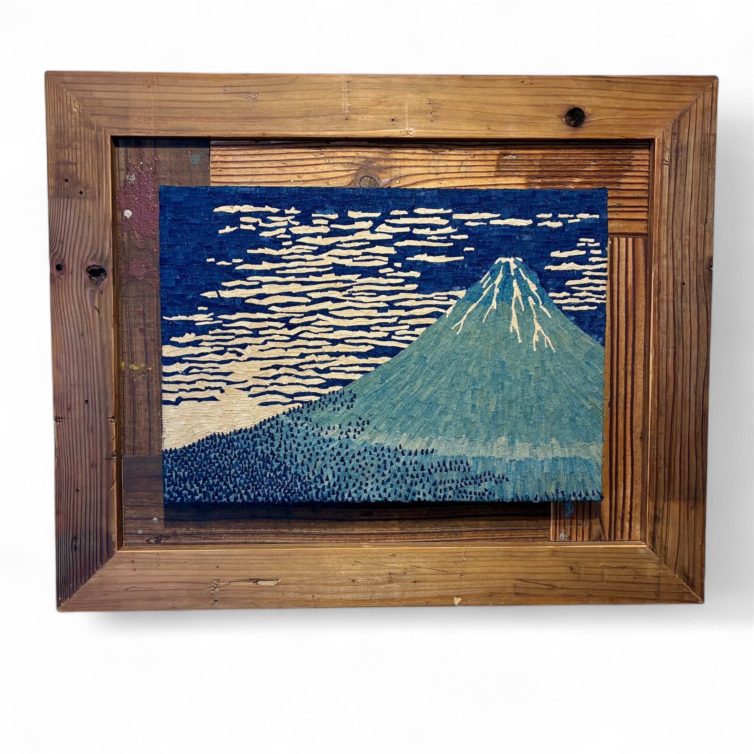 Crimson Dawn Over Fuji Original Artwork (NFT Certified | One of a