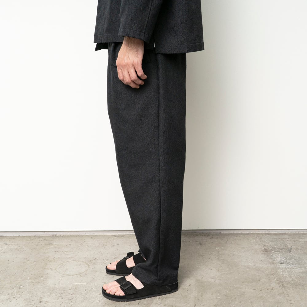 STILL BY HAND -Mixed color 1 pleats pants - / PT06261 / スティル
