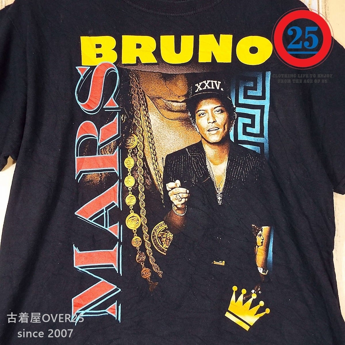 Lサイズ｜レア商品 2024年東京公演決定 Bruno Mars ブルーノ マーズ 24K MAGIC ワールドツアー（全米版）オフィシャル Tシャツ  Lサイズ 【湘南倉庫】US古着