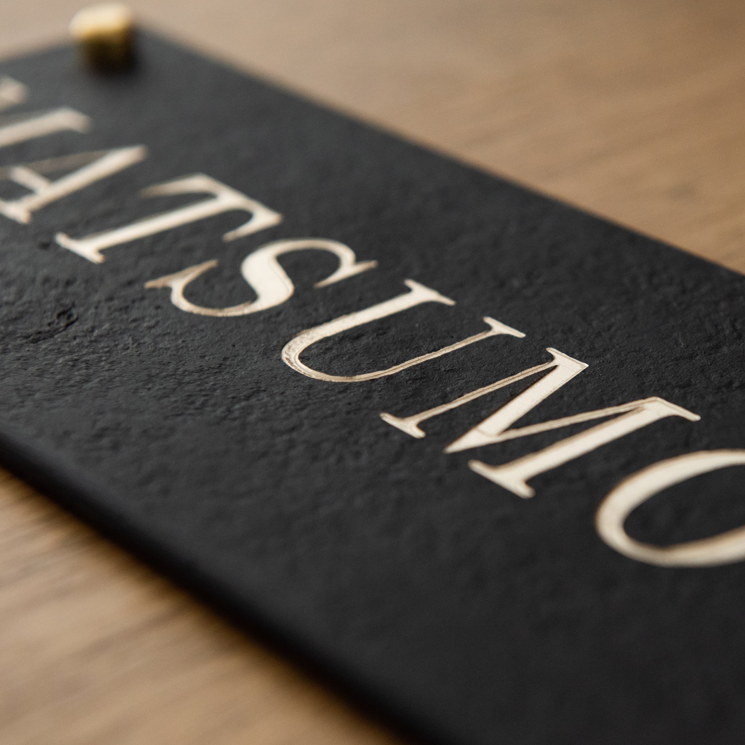 表札☆our 150☆ 表札 ステンレス+ステンレス(CH-W756-02)【別送品】 | 表札