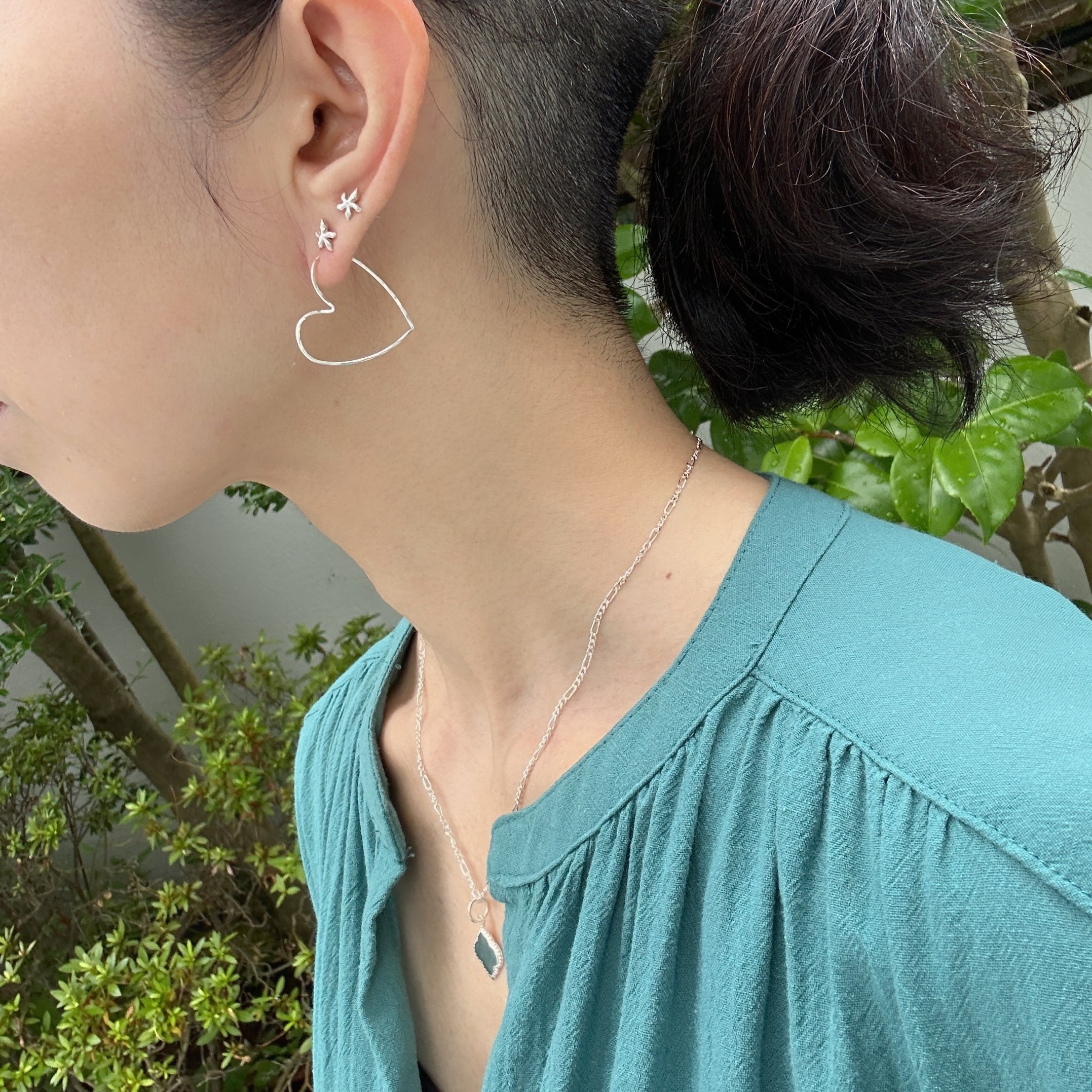 ハートフープピアス | 【公式通販】鎌倉のシルバージュエリー専門店