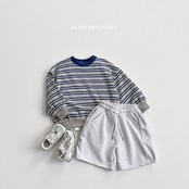 韓国子供服 / VIVID-I / 26Autumn / マルチストライプMTM / キッズ服 / ジュニア服 / 秋服 *XS~JM*