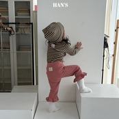 韓国子供服 / 26Autumn / 〖取寄〗Hans / シュガーボーダーT / キッズ服 / ジュニア服 *XS~JM*