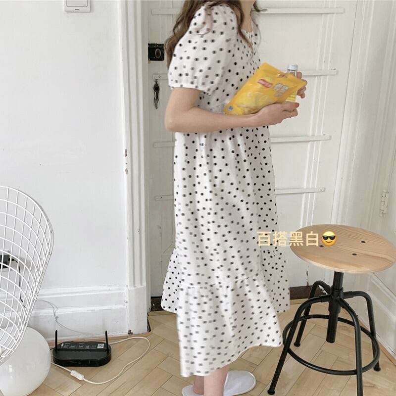 スタイルレース水玉レディースサマー薄手 大人ガーリー スウィート キュート カジュアル 夏物 萌量不足22363138929