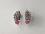 tsurara pierce   silver×pink