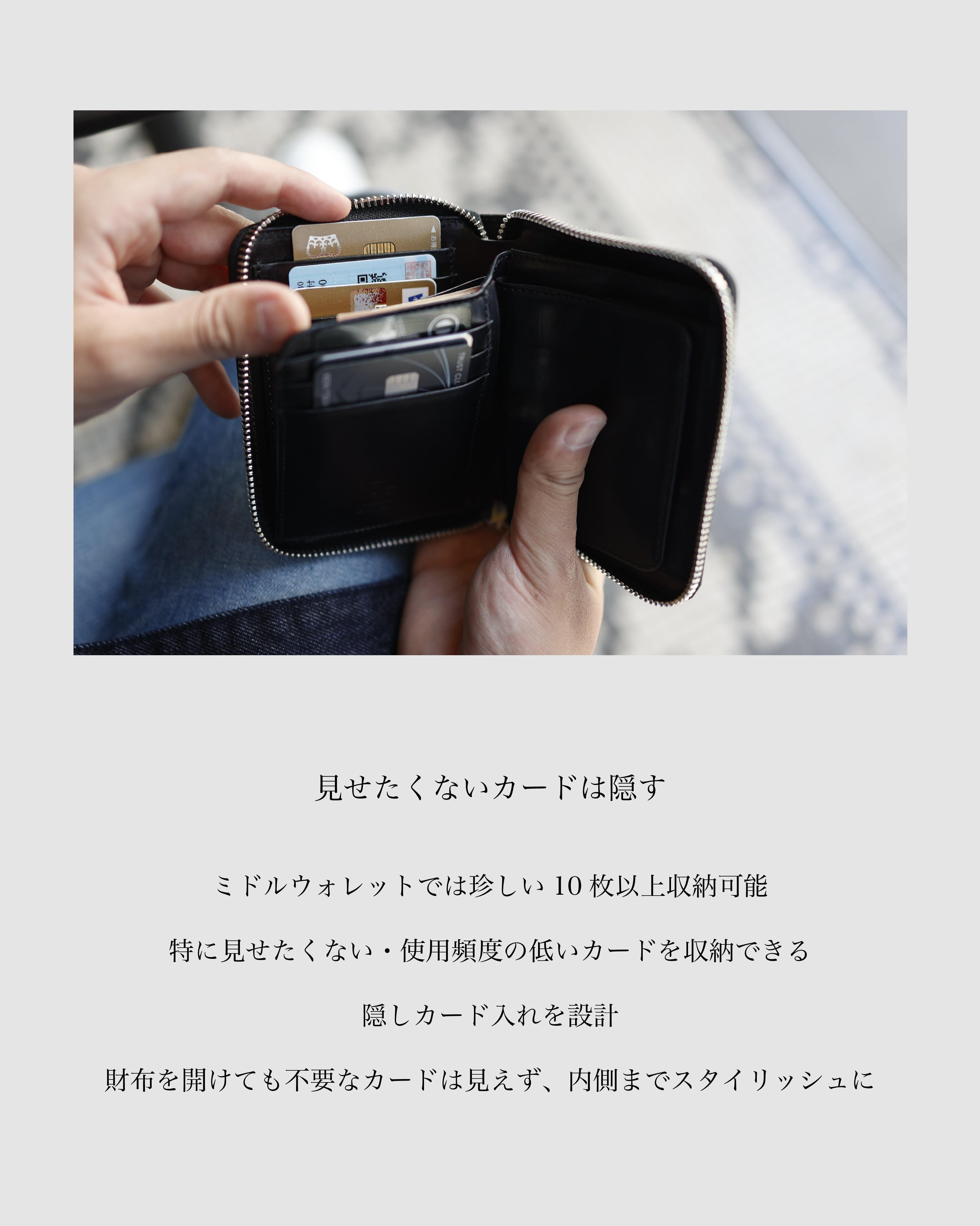 Crocodile Porosus Middle Wallet【フランス製ポロサス】【送料無料
