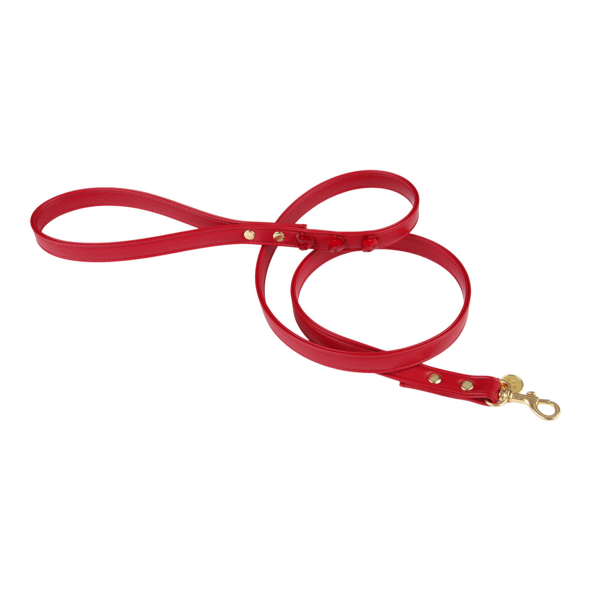 Art. h1677NV VIP leash Red Love / Charlotte's Dress