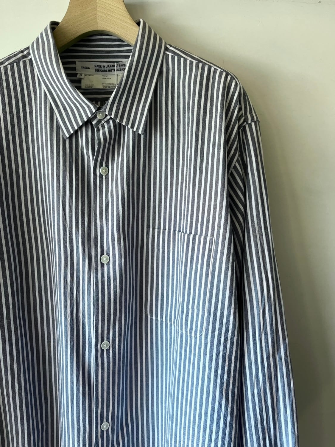 YAECA MEN BUTTON SHIRT WIDE N0.11061110 | BENTO