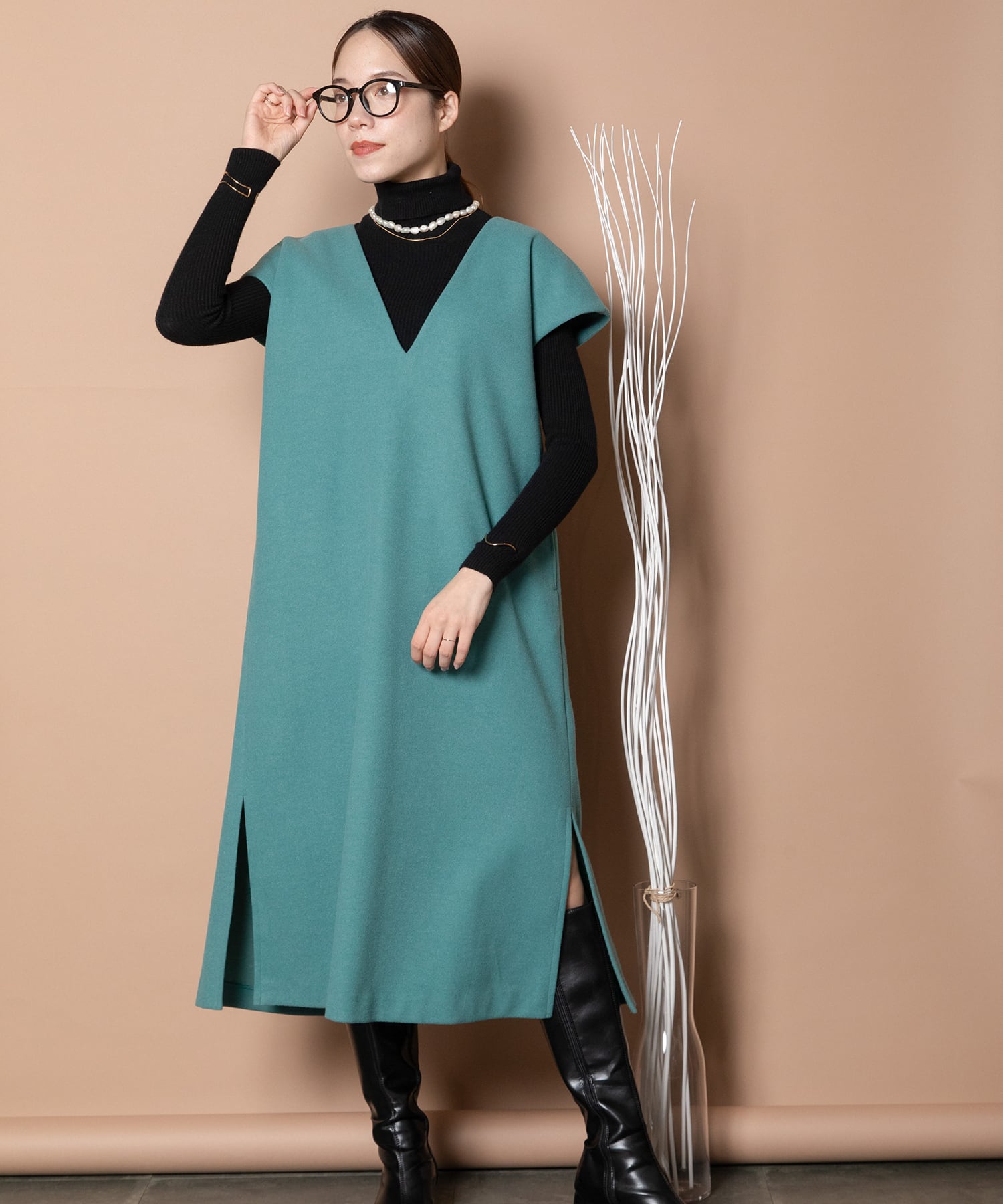 Luccaグラン山貴☆未使用！お袖レースが涼しげ♪Aライン上品ワンピース☆size9AR トップス | granyamaki official shop