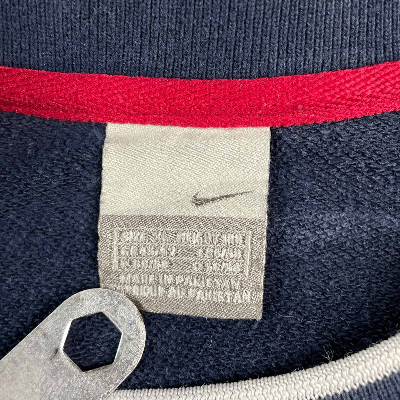 00年代 NIKE ナイキ センターロゴ スウェットシャツ メンズXL 古着 00s