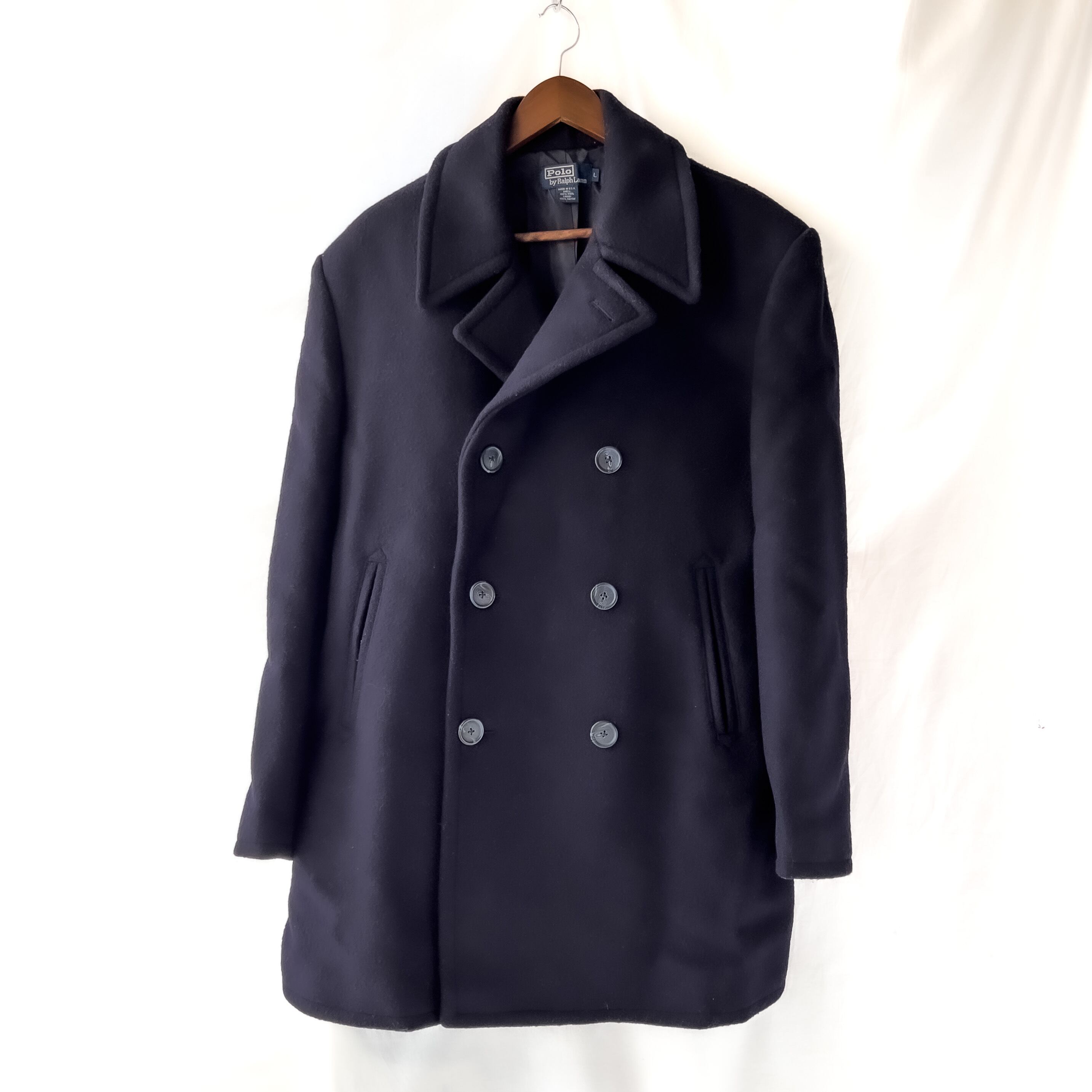 低価格 【Polo by Ralph Lauren】 dark-NAVY Pコート ピーコート - www