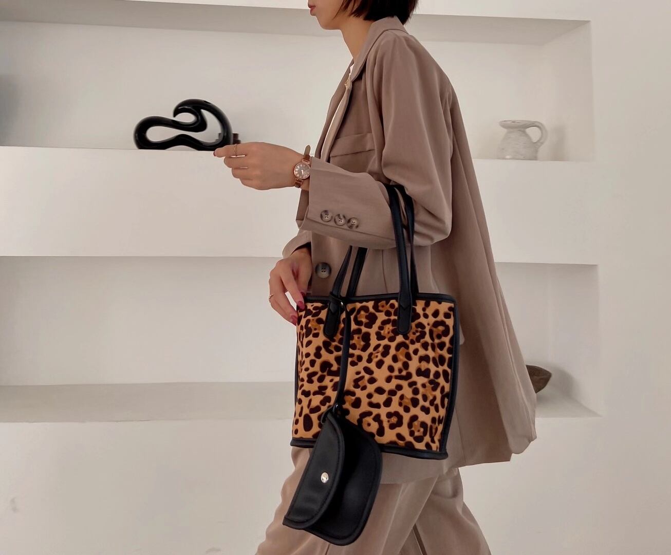 ミニポーチ付きハンドバッグ　AS75-9933