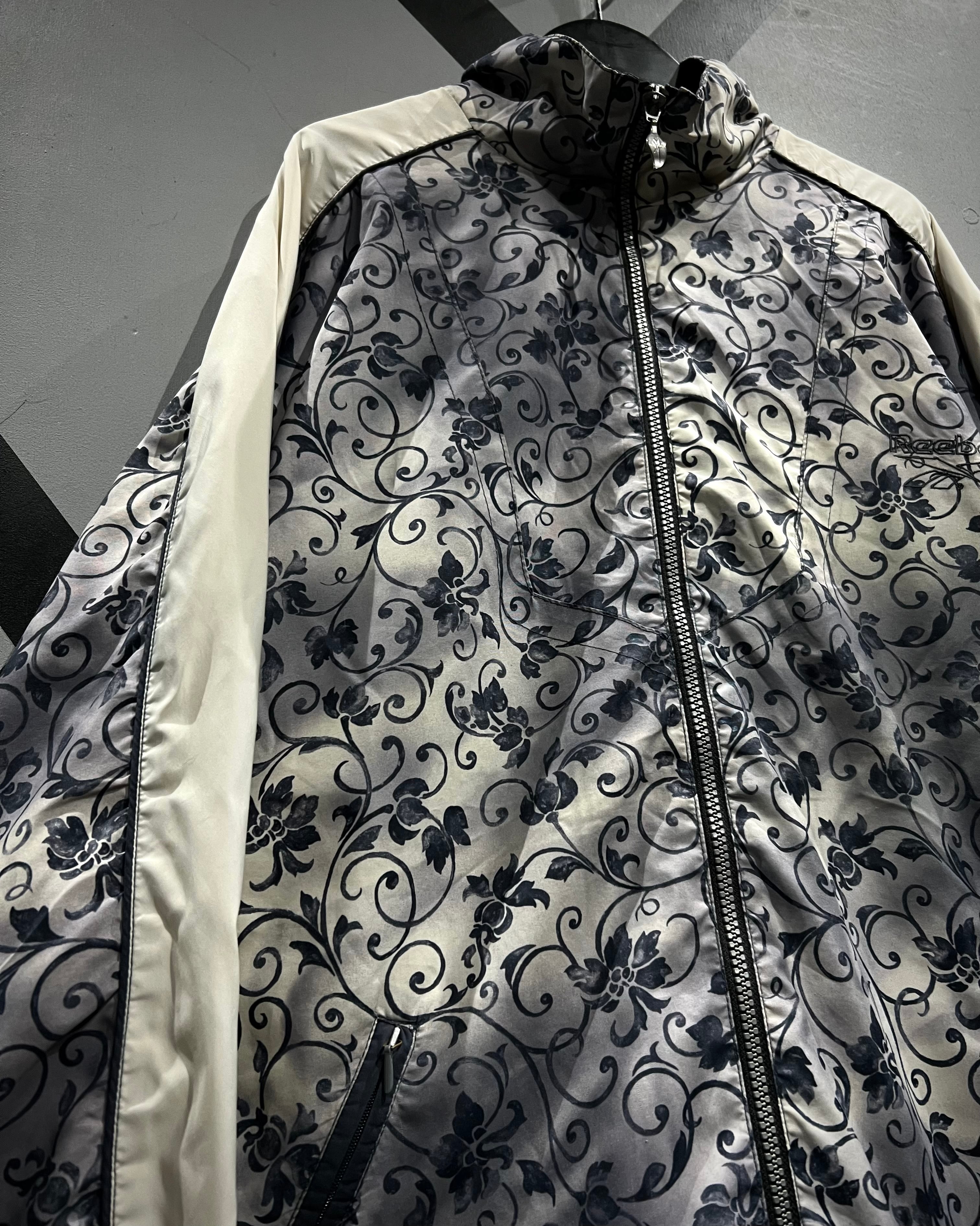 X VINTAGE】90's “Reebok” Botanical Pattern Track Jacket | Caka