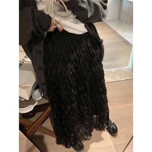 shirred long skirt　10970