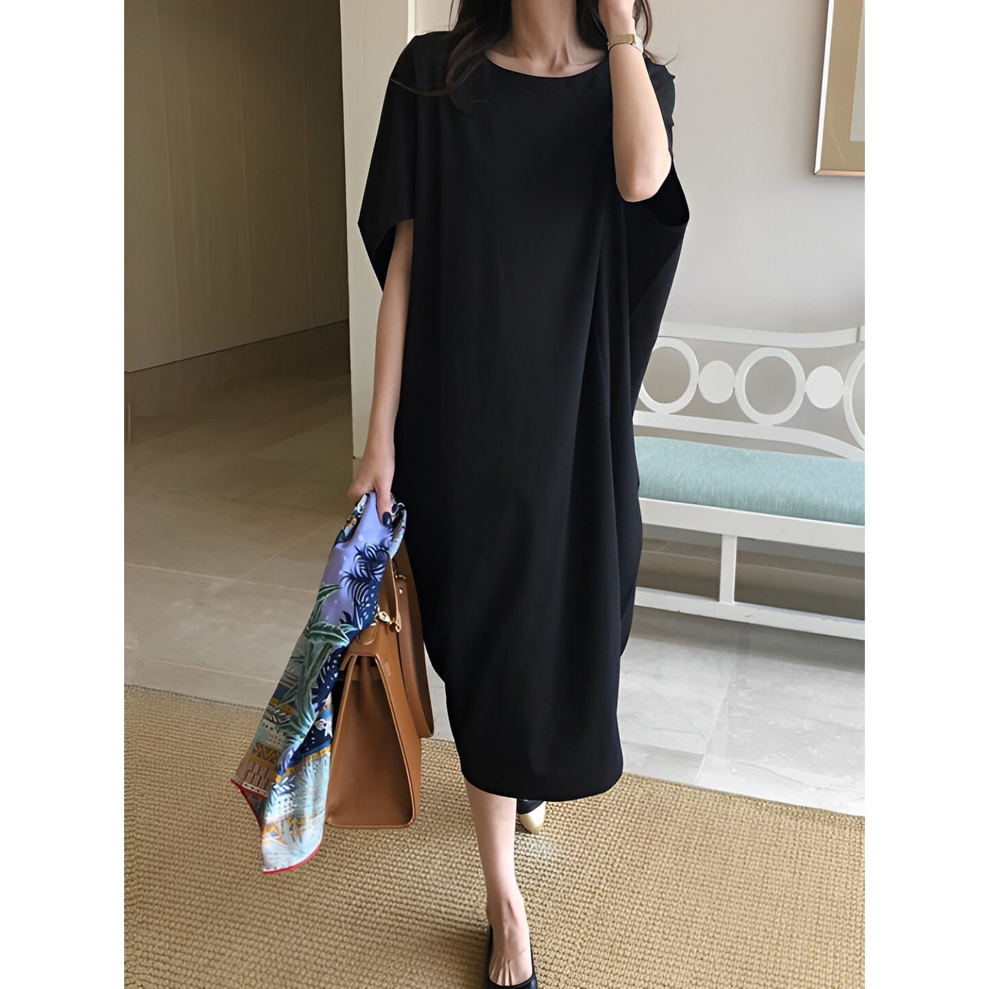 専用　ワンピース ラウンドネック ゆったりスリーブワンピース RA1862 | RACOLOR ┃ロカラ