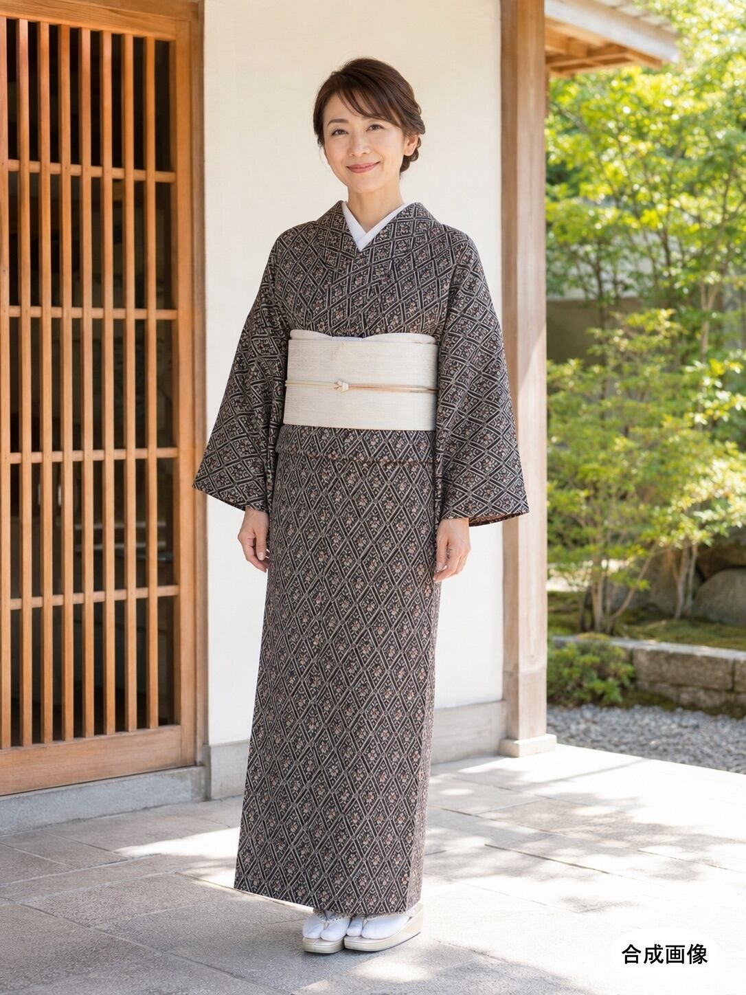 きもの蔵 ◇ 本塩沢紬 単衣きもの［未着用］ | 染と織のやまざき