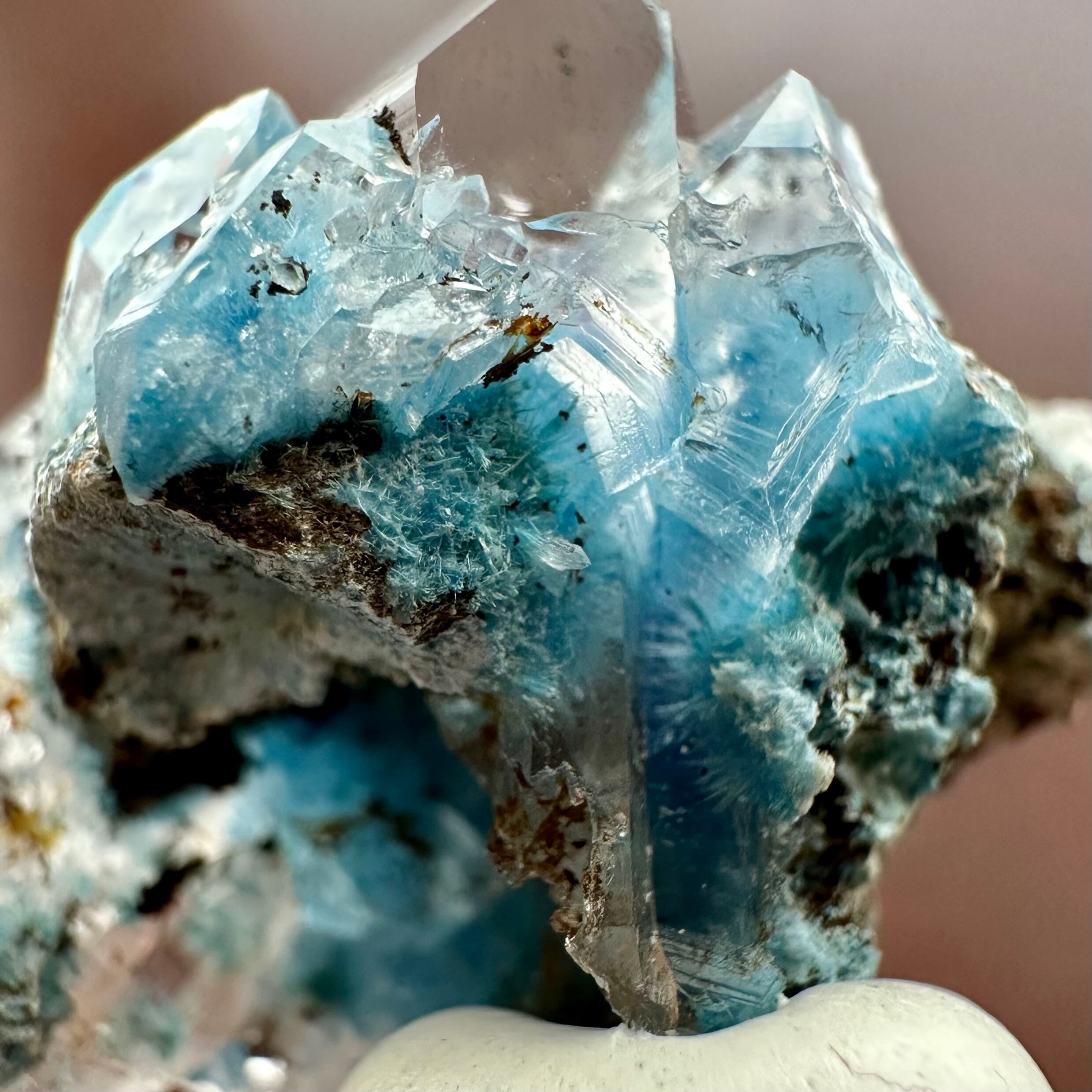 シャッタカイト / クォーツ【Shattuckite in Quartz】ナミビア産
