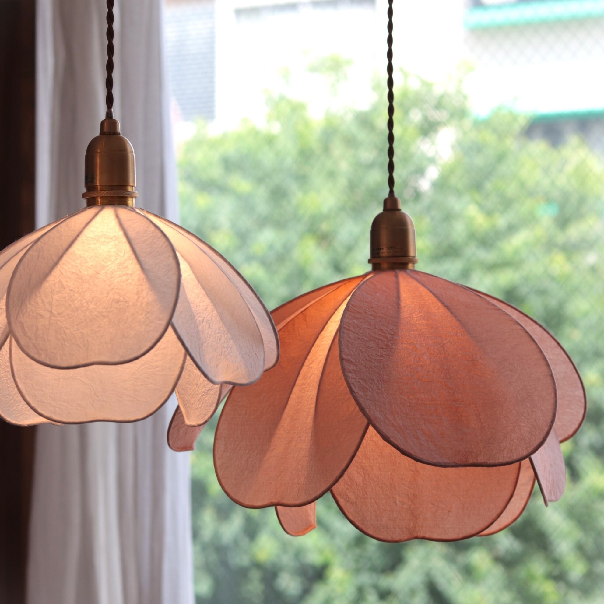 照明】和紙シェードのペンダントライト 桜/L | ジーフラットインテリア