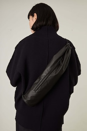 i’m here - TUBE Leather Bag :Black|チューブ型/カウレザー